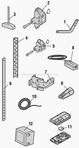Page B Diagram and Parts List for WD962KEV  Chamberlain Garage Door Opener