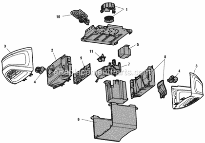 Page C Diagram and Parts List for WD962KEV  Chamberlain Garage Door Opener