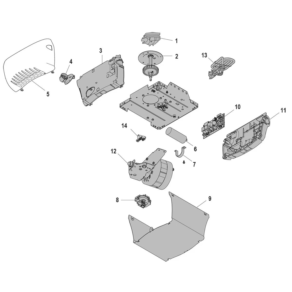 Diagram Diagram and Parts List for C253  Chamberlain Garage Door Opener