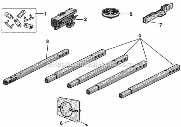 Page A Diagram and Parts List for PD210D  Chamberlain Garage Door Opener