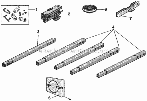 Page A Diagram and Parts List for PD612KLD  Chamberlain Garage Door Opener
