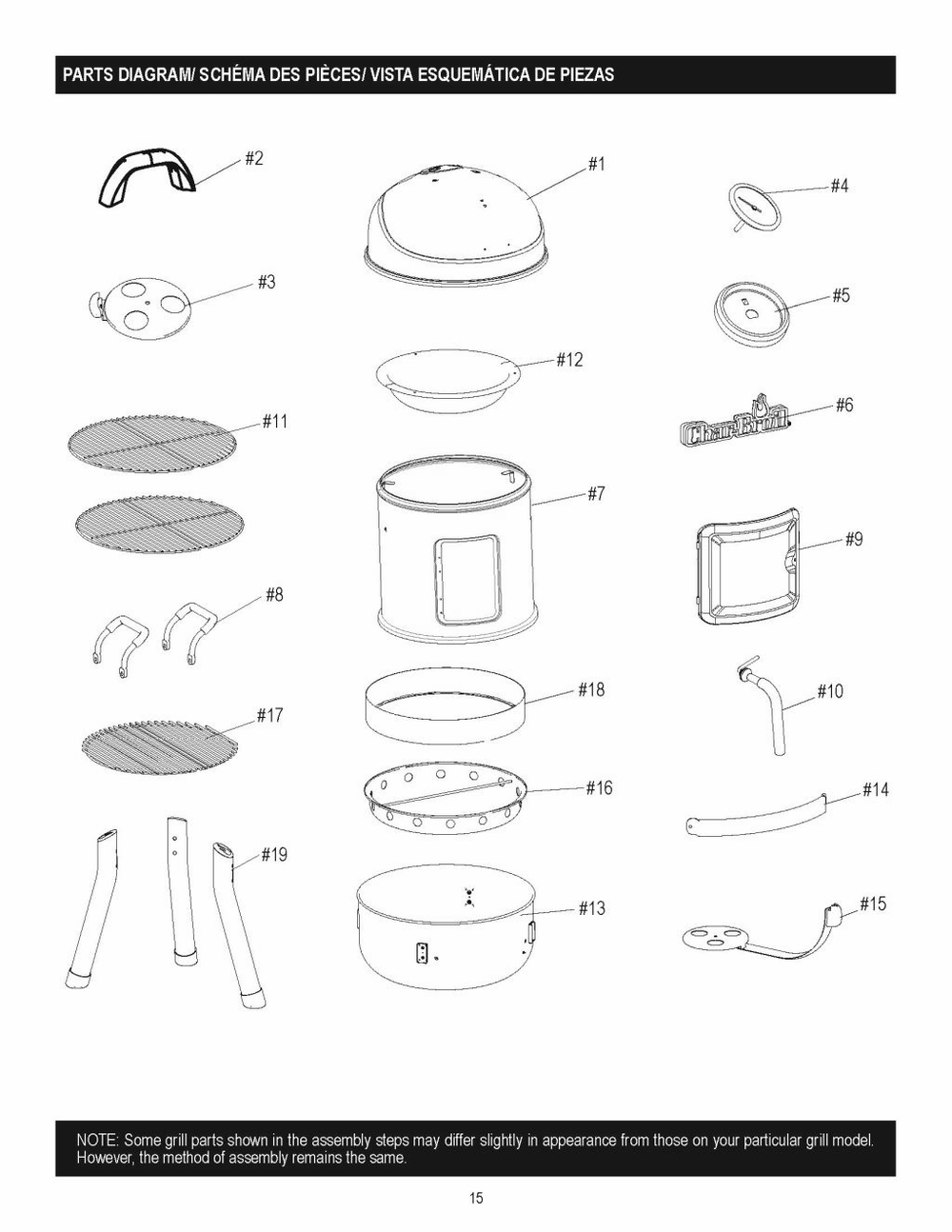 Diagram Diagram and Parts List for 18202075 2018 Char-Broil Grill