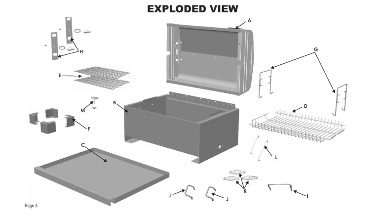 Diagram Diagram and Parts List for 08401502  Char-Broil Grill