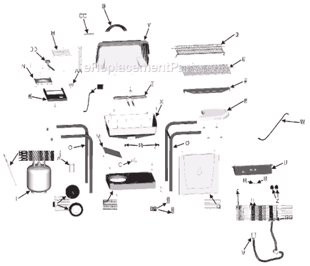 Page A Diagram and Parts List for 463731706  Char-Broil Grill