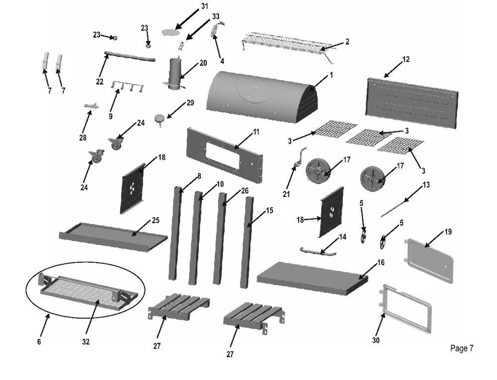 Diagram Diagram and Parts List for 11301648  Char-Broil Grill