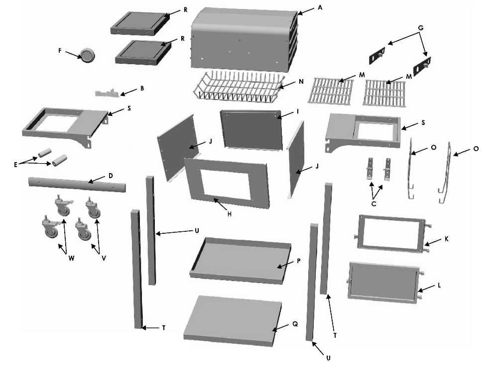 Diagram Diagram and Parts List for 11301674  Char-Broil Grill