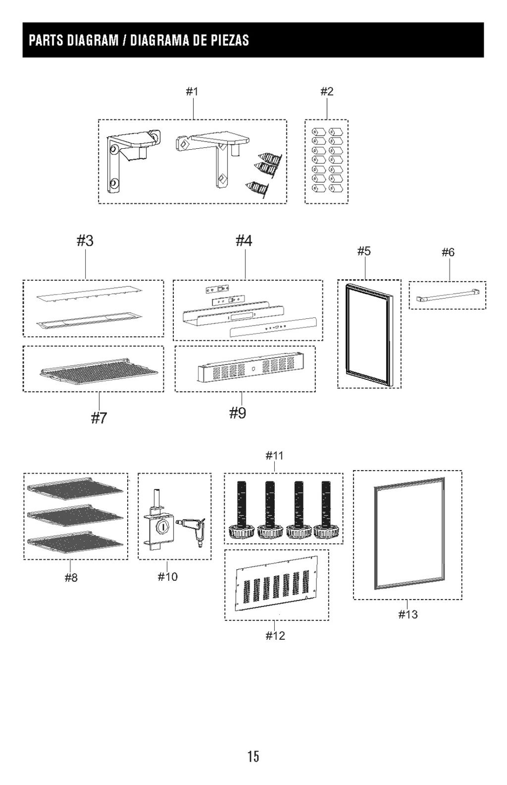 Diagram Diagram and Parts List for 463641419  Char-Broil Grill Accessories