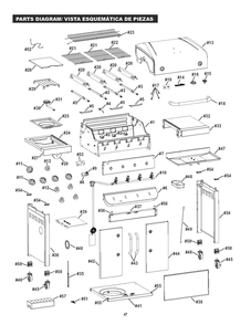 Diagram Diagram and Parts List for 463342118 2018 Char-Broil Grill
