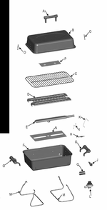 Diagram Diagram and Parts List for 465620019  Char-Broil Grill