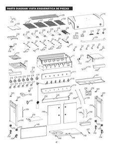 Diagram Diagram and Parts List for 463238218 2018 Char-Broil Grill