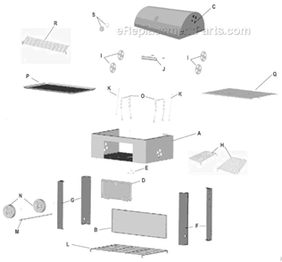 Part Location Diagram of 12301602-13 Char-Broil Ash Pan