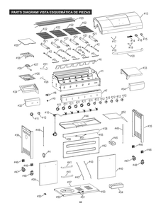 Part Location Diagram of G534-0800-W1 Char-Broil Sideburner