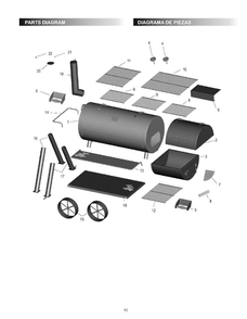Diagram Diagram and Parts List for 14201895 2019 Char-Broil Smoker