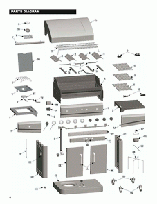 Part Location Diagram of G350-0024-W2 Char-Broil Fixed Caster