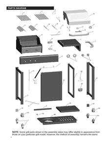 Diagram 1 Diagram and Parts List for 463631411  Char-Broil Grill