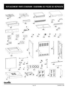 Part Location Diagram of G251-0008-W1 Char-Broil Wire Harness for Light