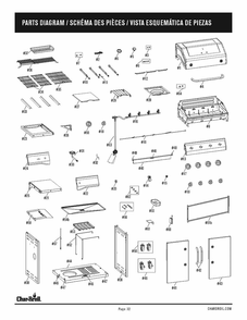 Diagram Diagram and Parts List for 463354021 2021 Char-Broil Grill