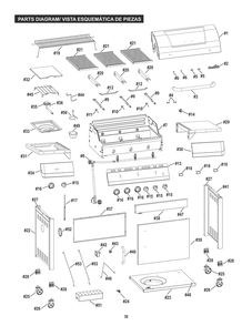 Diagram Diagram and Parts List for 463464315 (T480)(2015) Char-Broil Grill