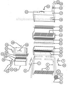 Part Location Diagram of YXT-13-01 Char-Broil Spring