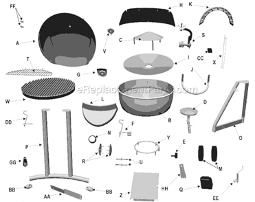 Part Location Diagram of 29102017 Char-Broil Control Knob