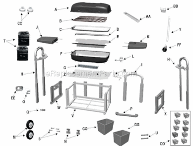 Part Location Diagram of 42804654 Char-Broil Grilling Guide