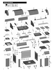 Diagram Diagram and Parts List for 463250110  Char-Broil Grill