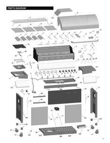 Diagram Diagram and Parts List for 463230513  Char-Broil Grill
