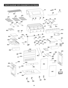 Diagram Diagram and Parts List for 463234815 2015 Char-Broil Grill