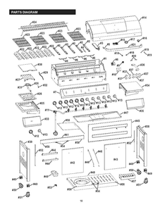 Part Location Diagram of G65135-B001-W1 Char-Broil Hardware Pack