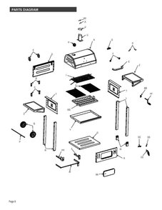 Part Location Diagram of C404-2002-W1 Char-Broil HANDLE SEAT