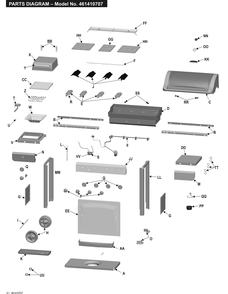 Diagram Diagram and Parts List for 461410707 2007 Char-Broil Grill