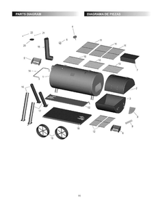Diagram Diagram and Parts List for 14201884 2019 Char-Broil Smoker