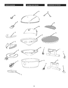 Diagram Diagram and Parts List for 14601911  Char-Broil Grill