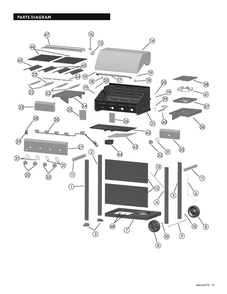 Diagram Diagram and Parts List for 466424712  Char-Broil Grill