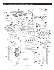 Diagram Diagram and Parts List for 463347519 2019 Char-Broil Grill