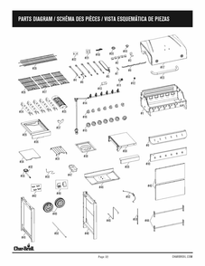Diagram Diagram and Parts List for 463274419 2019 Char-Broil Grill