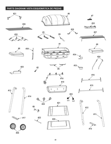 Diagram 1 Diagram and Parts List for 463742215  Char-Broil Grill