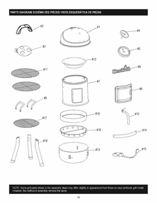 Diagram Diagram and Parts List for 18202075-01 2020 Char-Broil Grill