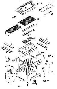 Part Location Diagram of 4502737 Char-Broil Tank Support Brkt