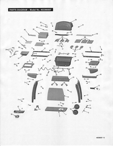 Diagram Diagram and Parts List for 463366507  Char-Broil Grill