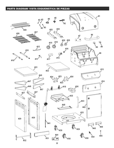 Diagram Diagram and Parts List for 463625219 2019 Char-Broil Grill