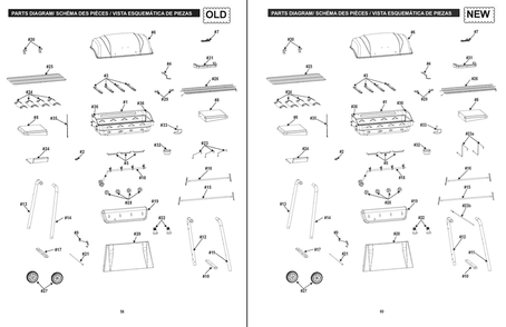 Diagram Diagram and Parts List for 463874717 (AT405)(2017) Char-Broil Grill