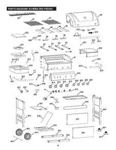 Diagram Diagram and Parts List for 463211514  Char-Broil Grill