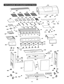 Diagram Diagram and Parts List for 463226515 (KB650)(2015) Char-Broil Grill
