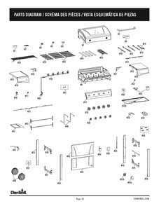 Part Location Diagram of G429-0003-W1 Char-Broil Warming Rack