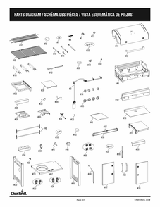 Diagram Diagram and Parts List for 463274019 2019 Char-Broil Grill