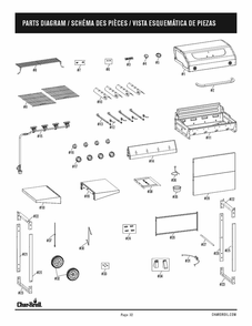 Diagram Diagram and Parts List for 465313021 2021 Char-Broil Grill