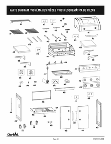 Diagram Diagram and Parts List for 463732623 2023 Char-Broil Grill