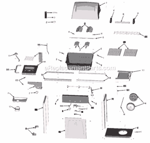 Part Location Diagram of 7000059 Char-Broil Sideburner Handle