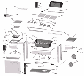 Part Location Diagram of 7001394 Char-Broil Electronic Ignition Button